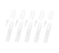 DECOMELODY 5pcs Refillable Nail Oil Pen with Brush Tip Portable Plastic Tubes for Cuticle Oil Serum Foundation Dispensing Multipurpose Beauty Tool for Easy Smooth Application and Finish