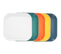 DECOMELODY 5pcs Shallow Cat Bowls for Indoor Cats, Unbreakable Pet Food Bowls in Mixed Colors, Puppy Feeder Plates to Reduce Whisker Fatigue and Suitable for Home Feeding Random Color