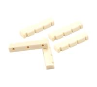 DECOMELODY 5Pcs Slotted Mandolin String Nut String Mandolins Smooth Polished Surface Noise-reducing Material Easy Installation for Clearer Richer Sound Quality