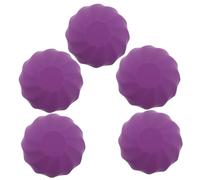 DECOMELODY 5pcs Spherical Lipstick Box Lip Glosses Pack Empty Lip Balm Tubes for Homemade Gloss Storage Case