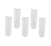 DECOMELODY 5pcs Transparent Glass Propagation Tubes Hydroponic Plant Vases for Indoor and Balcony Gardens Clear Glass Planters Supporting Growth and Light Absorption for Healthy Plants
