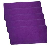 DECOMELODY 5pcs Washable Guinea Pig Blanket and Hamster Sleep Pad Set, Absorbent Small Animal Bedding Mat, Reusable 30x40cm Purple Liners for Cage Bedding and Pet Accessories