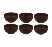 DECOMELODY 6 Pcs Purple Clay Chinese Tea Cups Handcrafted Small Tea Family Gatherings Clay Material Gift Collection