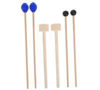 DECOMELODY 6 Pcs Wood Mallets Percussion Drumsticks Set for Music Learning and Performances, Versatile Design with Great Sound Quality, Suitable for Music Enthusiasts and Styles