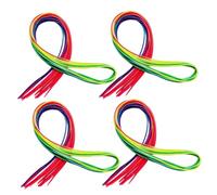 DECOMELODY 60pcs Colorful Braided Hair Ropes Fashionable Hip Hop Hair Ties Bright Ribbon Stylish Plaiting Bands for Women