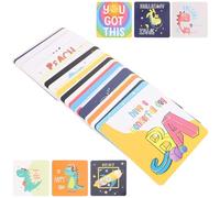 DECOMELODY 60Pcs Cute Inspirational Lunch Box Note Cards for Positive Affirmation Mini Handwritten Reminder Cards Motivational Lunchbox for School and Birthday Party Favors