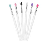 DECOMELODY 6pcs Big Sequined Silicone Eyeshadow Brush Set Cosmetic Makeup Smudger Tools for Professional Eye Makeup Application Suitable for Daily Use and