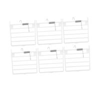 DECOMELODY 6pcs Bird Cage Spring Door Bird Cage Spring Door Abs Material 2.75x2.75x0.59in Dimensions Accessories