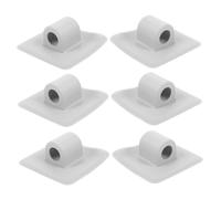 DECOMELODY 6pcs Boat Motor Mount Inner Diameter Square Plastic Fishing Kayak Bracket Buckle Canoe Fasteners for Inflatable Rubber Boats Outdoor Motor Support