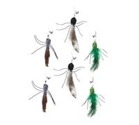 DECOMELODY 6pcs Cat Refills Interactive Replacement for Cat Teaser Kitten Teasing Plastic Worm Mimic for Active Play