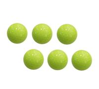 DECOMELODY 6pcs Fluorescent Golf Balls Night Practice Training Balls Reusable Lightweight Indoor Swing Aid for Golfers