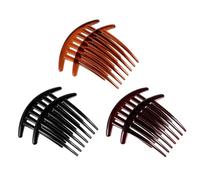 DECOMELODY 6pcs French Hair Side Combs with Teeth Plastic Hairdressing Combs for Women Lightweight Hair Accessories for Elegant Hairstyling and Secure Hold
