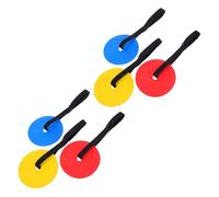 DECOMELODY 6pcs Hanging Soccer Training Targets for Youth Football and Hockey Agility Practice Portable Lightweight Speed Goal Target Discs for Accuracy and Skill Development