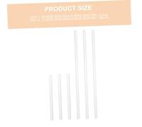 DECOMELODY 6pcs High-temperature Resistant Glass Stirring Rods for Scientific Exploration and School Lab Use Mixing Sticks with Polished Ends for Cocktails Beverages and Chemical Experiments
