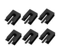 DECOMELODY 6pcs Metal Radio Mic Holder Clips for Cars Homes Offices Classrooms Ergonomic One Handed Microphone Hanger Mount Car Radio Accessories for and More
