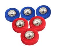 DECOMELODY 6pcs Mini Shuffleboard Pucks Set Tabletop Accessories for Family Party and Competitive Play Stable Equipment for Home Clubs and Entertainment Venues