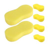 DECOMELODY 6Pcs Multi-use Cleaning Sponges High Absorption Car Wash Sponge Blocks for Kitchen Dish Scrubbing and Auto Interior Surfaces Bright Color Practical Cleaning Pads