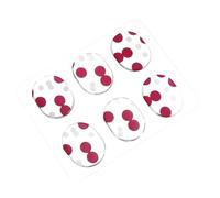 DECOMELODY 6pcs Red Dots Silicone Drum Snare Mute Mat Self-Adhesive Gel Pads Drum Damper for Sound Control and Noise Reduction