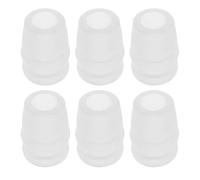 DECOMELODY 6pcs Silicone Bite Valve Replacement for Sports Bottles Soft Comfortable Mouthpiece Lightweight Hydration Nozzle for Running Hiking Biking Outdoor Activities