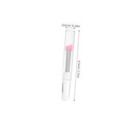 DECOMELODY 6pcs Silicone Eye Makeup Brushes Soft Flexible Eyeliner Applicators for Eyeshadow Multi Purpose Face Paint Crafting Curling Lash Styling in Pink and White