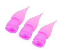 DECOMELODY 6pcs Silicone Menstrual Cups Large Soft Flexible for Women Comfortable Period Alternative Pads in Pink and Purple