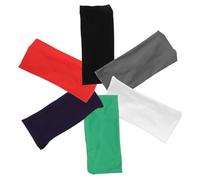 DECOMELODY 6pcs Sports Headbands Sweatproof Hair Bands for Boys Soft Sweat Wicking Sport Bandanas for Running Basketball Football Unisex Exercise Hairbands
