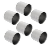 DECOMELODY 6pcs Stainless Steel Medicine Cups Small Measuring Cups Wear Resistant for Laboratory Household Baking Liquid Measurement