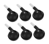 DECOMELODY 6PCS Stroller Wheels Replacement Silent Swivel Rollers Multi-Directional Casters Front Back for Carriage Walker Easy Install Removable Design