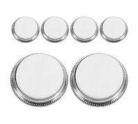 DECOMELODY 6pcs Trumpet Finger Buttons Replacement with Valve Caps Ergonomic Valve Covers for Secure Key Action Comfortable Playability Compatible Trumpet Repair Parts