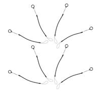 DECOMELODY 8pcs Black Elastic Stylus Pen Tether Lanyards Spiral Coil Cord for Tablet Touchscreen Pen Holder Leash for Notebooks Anti-loss Retractable Spring Rope