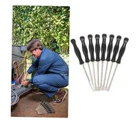 DECOMELODY 8pcs Carburetor Adjustment Screwdriver Set with Heads Ergonomic Handles Precise Turn Increments Compatible with Cycle Engines Tune Up Tool Kit