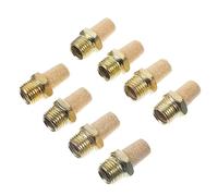 DECOMELODY 8pcs Copper Pneumatic Mufflers Air Silencers for Solenoid Valves Noise Reduction Industrial Compressed Air Components