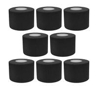 DECOMELODY 8pcs Disposable Black Barber Neck Strips for Haircutting and Styling Hygienic Salon Neck Wraps for Spa Massage Use Professional Hairdresser Paper Protection for Barbershop