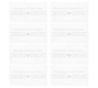 DECOMELODY 8pcs Fire Alarm Glass Cover Manual Fire Alarm Switch Breakable Glass Protector for Wall Mounted Call Point Waterproof Station Replacement for Outdoor Use