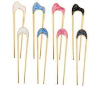 DECOMELODY 8pcs French u Shaped Hair Clips Metal Hairpins Decorative Bun Pins for Women Elegant Design Reliable Grip Versatile Hair Accessories