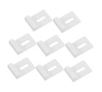 DECOMELODY 8pcs Heavy Duty Stainless Steel Mirror Holder Kit Square Clip Brackets for Secure Glass Wardrobe Fixing Wall Mounting Mirror Clips with Firm Attachment and Modern Decorative Right