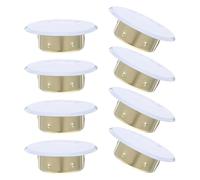DECOMELODY 8pcs Hidden Fire Sprinkler Head Ceiling Covers Flat Sprinkler Cover Plates for Home and Commercial Use