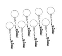 DECOMELODY 8pcs Independence Day Keychains with Statue of Liberty Pendant Detailed Key Hanging Supply for Usa Party Decorations and York Souvenirs Versatile Lucky Ornament Gifts