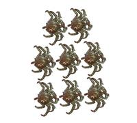DECOMELODY 8pcs Inflatable Aluminum Foil Crab Balloons Set Tear-resistant Animal Party Decorations for Birthday Reusable Vivid King Crab Design for Table Wall Floor Arrangements