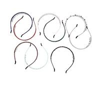 DECOMELODY 8Pcs Non Slip Teeth Comb Headband Fashion Hair Accessories for Daily Wear Mixed Colors for Women for Parties Dancing and Back to School