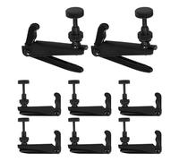 DECOMELODY 8pcs Violin Fine Brass Metal String Adjusters for Violins Black Surface Fine Tuning Tools for Precise String Adjustment Fit for Music Practice and Performance