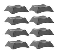 DECOMELODY 9Pcs Basketball and Football Plastic Display Stand Stable Non-slip Base Multi-functional Storage Rack for Sports Balls Indoor Tabletop Organizer