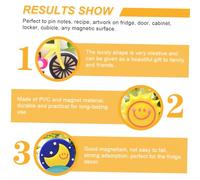 DECOMELODY 9pcs Creative Fridge Magnets with Rainbow Cloud Sunflower Moon Castle and More Decorative Refrigerator Magnet Stickers for Kitchen Office Locker Cabinet Magnetic Surface Notes
