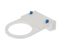 DECOMELODY Acrylic Adjustable Filter Sock Holder Bracket for Aquarium Felt Filter Bags Telescopic White Mount Flexible Installation for Fish Tank Filtration