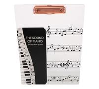 DECOMELODY Acrylic Music Binder for Sheet Music Storage Single-page Transparent Score Folder with Smooth Flip Design for Pianists Conductors Choirs