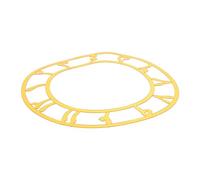 DECOMELODY Acrylic Round Mirror Wall Clock Face with Arabic Numerals Frameless DIY Decorative Wall Decal for Living Entryway Stable Acrylic Material Easy Adhesive Application
