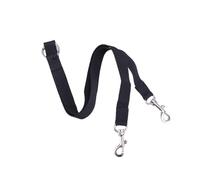 DECOMELODY Adjustable Dual Double Dog Leash Coupler with Nylon Straps Water Resistant Splitter Lead for Suitable for Small to Large Breeds Washable Black Pet Tow Rope