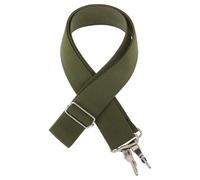 DECOMELODY Adjustable Nylon Snare Drum Strap 145cm Military Green Marching Band Shoulder Harness for Parade African Drum Carrier with Metal Buckle
