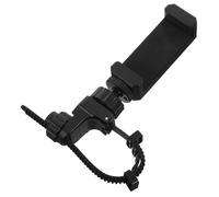 DECOMELODY Adjustable Phone Holder Lyre for Trumpet Trombone French Horn Lightweight Metal Stand Clip for Music Portable Practice and Stage Performance Accessory Black