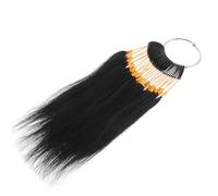 DECOMELODY Adjustable Real Human Hair Color Samples with Gold Buckles Hair Strands for Salon and Home Dye Practice for Testing Highlights